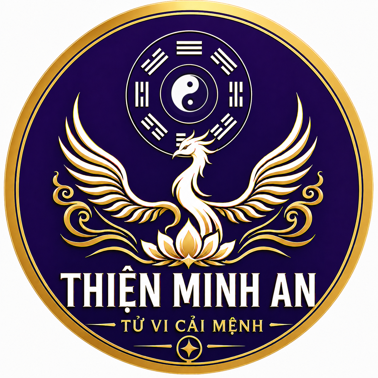 Thiện Minh An — Tử vi cải mệnh, biểu tượng phượng hoàng và bát quái